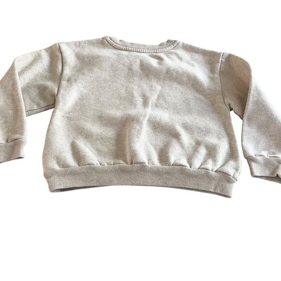 GAP Boys Ecru Logo Pullover Sweatshirt size 5 - Picture 5 of 5